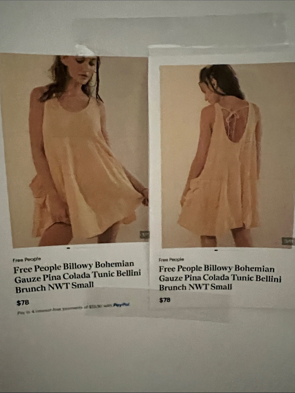 Free People Red Flowy Sleeveless Tunic Dress - Picture 4 of 4